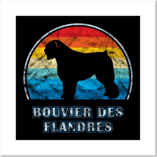 Bouvier des Flandres Vintage Design Dog Posters and Art